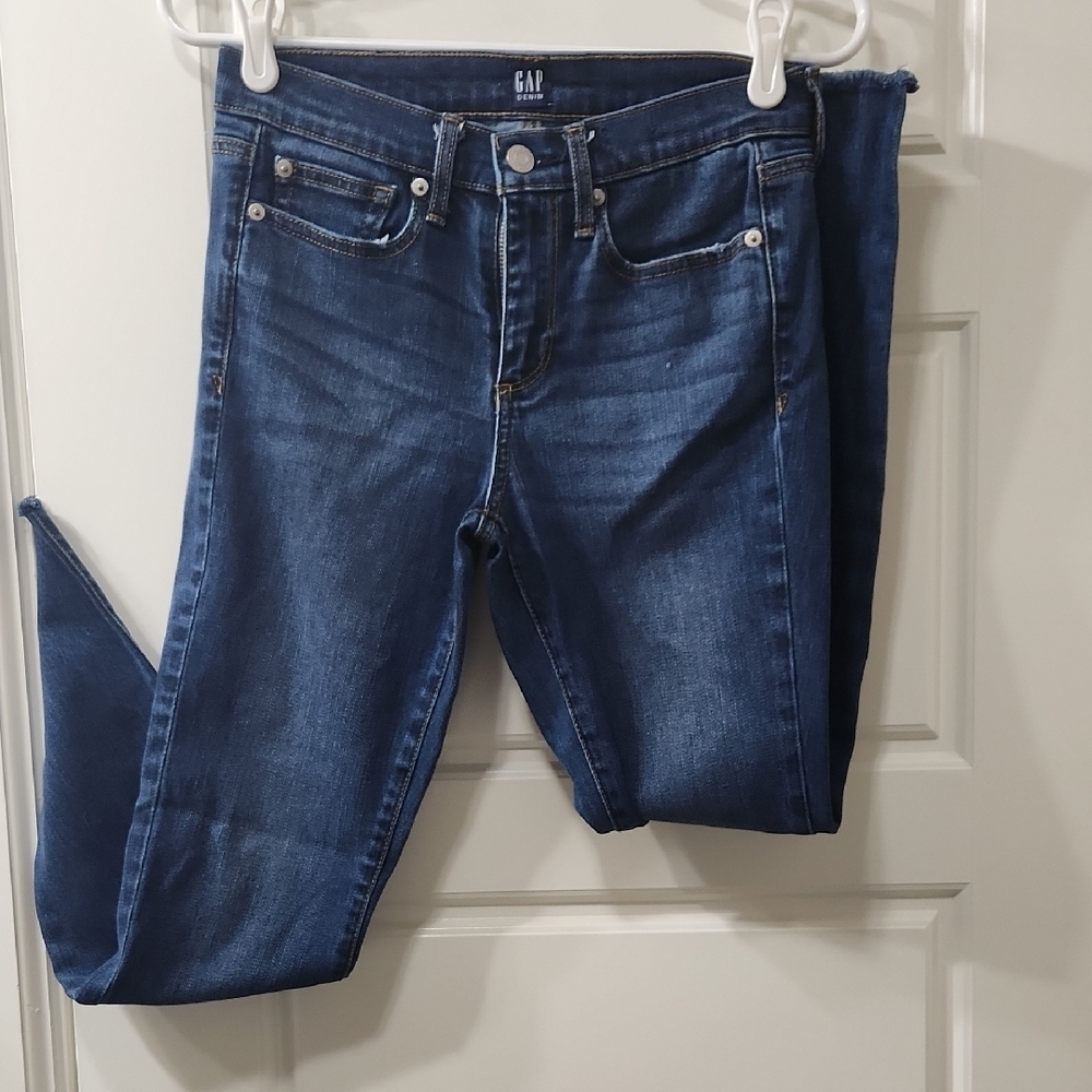 GAP Women's Dark Blue Skinny Jeans 26 Short